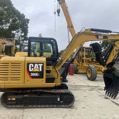 Gebrauchtes Baumaschinenwerk Gebrauchtes Bagger Cat306E2 34,7kw Für den Straßenbau
