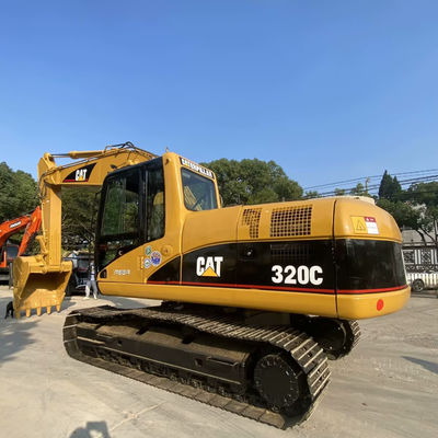 10T CAT320C Gebrauchtbaumaschinen Zweithander Crawler Caterpillar Bagger 110kw