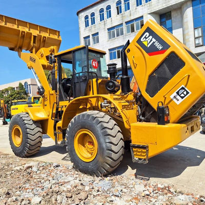 Gebäudeverwendeter Baggerlader CAT 966H 6T Ladung 2. Hand Traktor Baggerlader