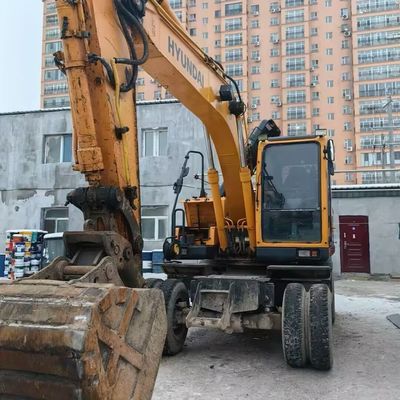 Hyundai 150w Gebrauchtradbagger Schwerlastmaschine Gebraucht-Erdbewegungsgeräte