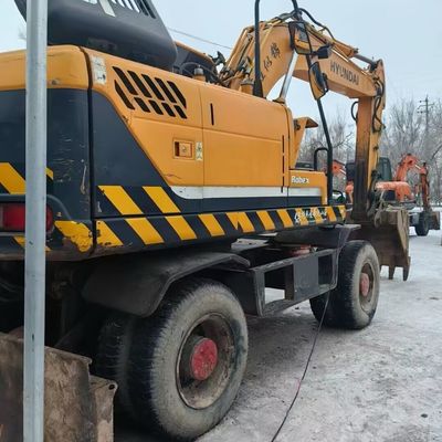 Hyundai 150w Gebrauchtradbagger Schwerlastmaschine Gebraucht-Erdbewegungsgeräte