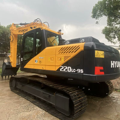 Bauwerk Altes Bagger Hyundai 220lc-9s Gelb Gebrauchtbagger