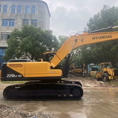 Bauwerk Altes Bagger Hyundai 220lc-9s Gelb Gebrauchtbagger
