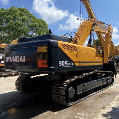 125 kW Gebraucht Hyundai Bagger Hyundai 305lc-9s Hydraulischer Crawler Bagger Gelb Farbe