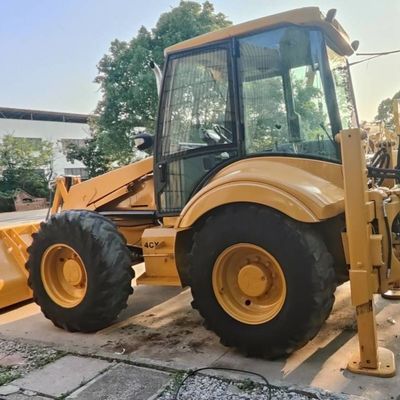 74.6kW JCB 4CX Gebrauchtlader Gelb 4378kg Aufzug Zweithander Backhoe-Lader Rad bewegt