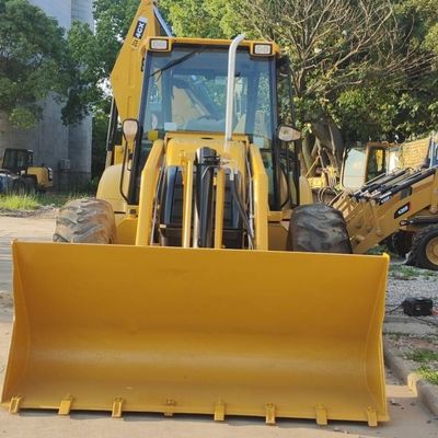 74.6kW JCB 4CX Gebrauchtlader Gelb 4378kg Aufzug Zweithander Backhoe-Lader Rad bewegt