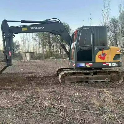 Volvo 80D Gebraucht Mini Bagger Bagger 42kw 2100rpm für den Straßenbau