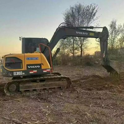 Volvo 80D Gebraucht Mini Bagger Bagger 42kw 2100rpm für den Straßenbau